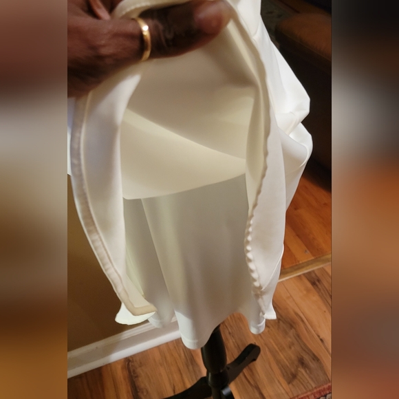 LULUS Divine Darling White Ruffled Skater Dress - Picture 9 of 10